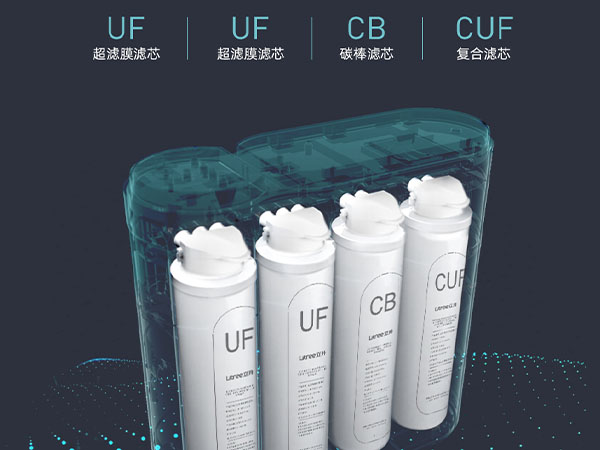 Dual membrane and carbon / Four-stage filtration