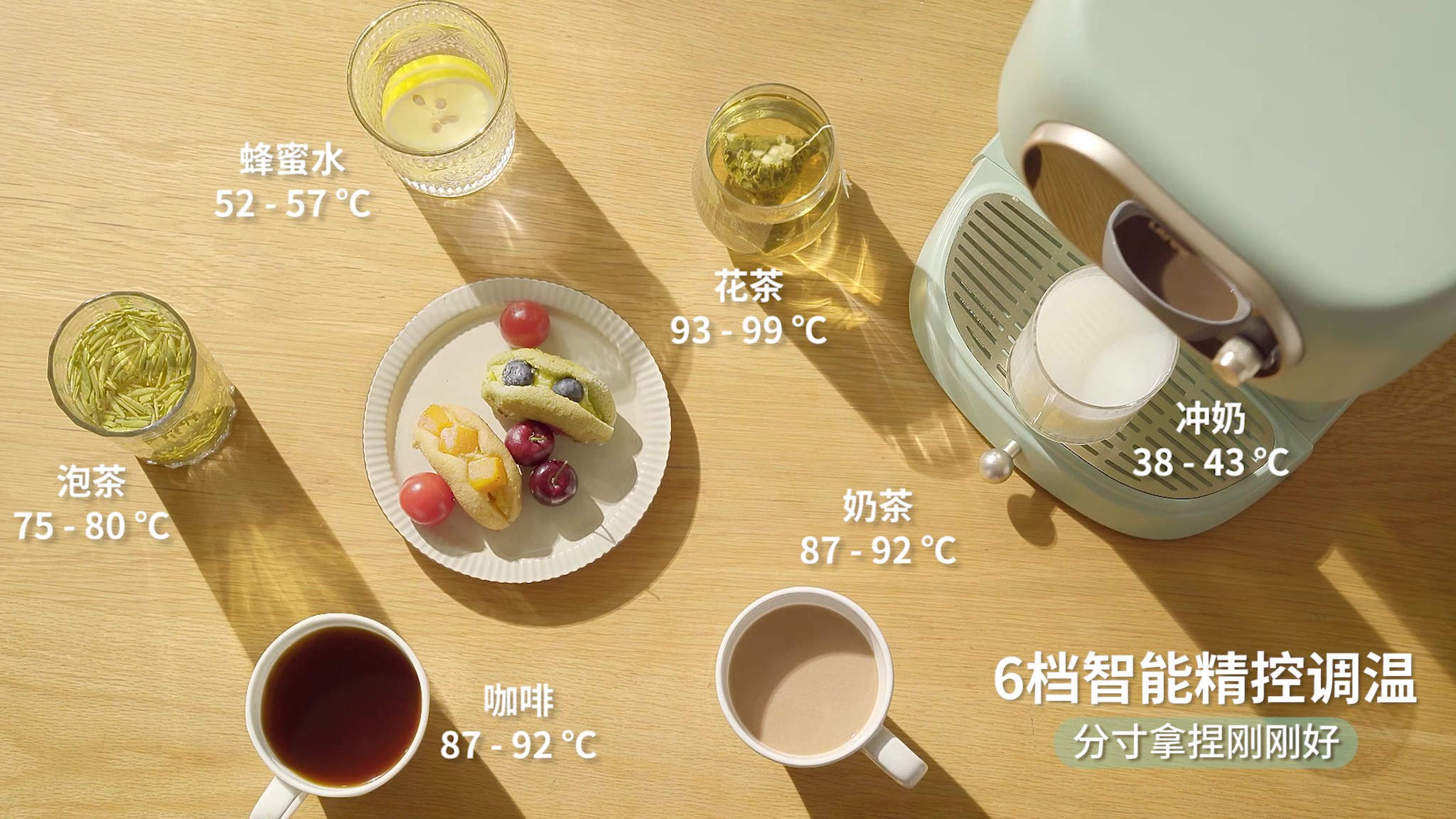 6档智能精控调温 蜂蜜·咖啡·泡茶