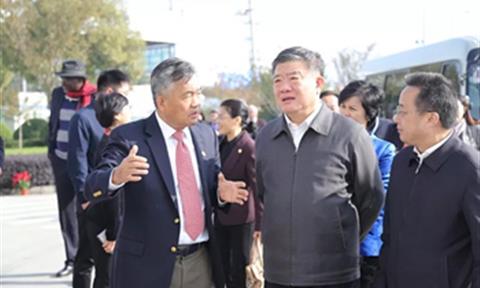 全国人大副委员长陈竺和联合国卫生署、国际红十字会高级官员到访立升集团苏州基地